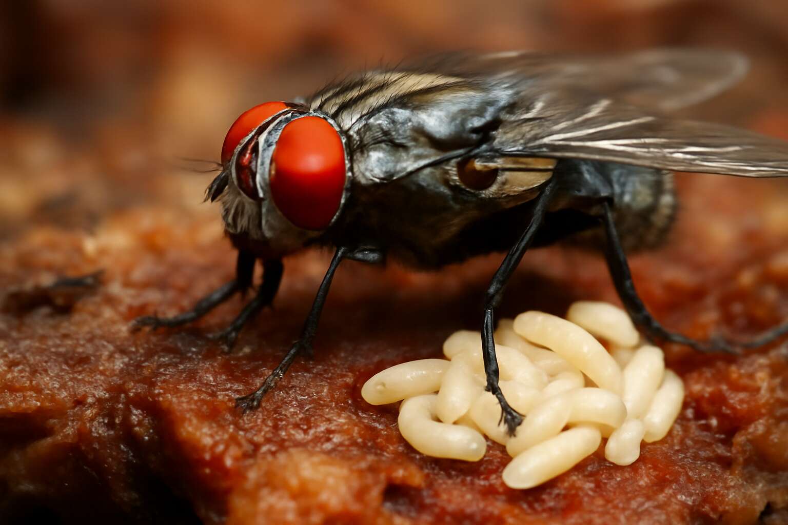 flies that lay maggots