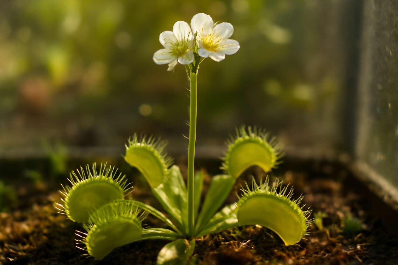 why do venus fly traps have flowers