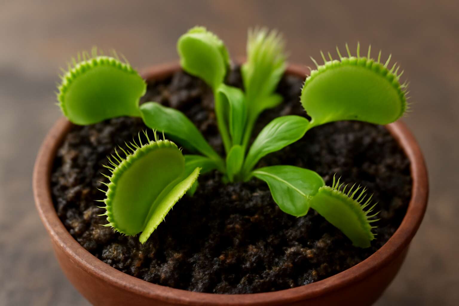 what do venus fly traps grow in