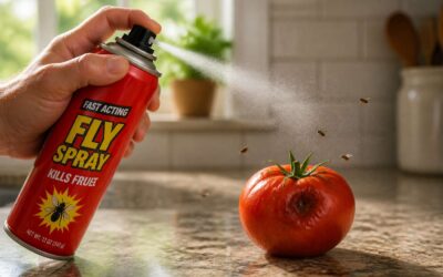 Will fly spray kill fruit flies; yes, if applied directly.